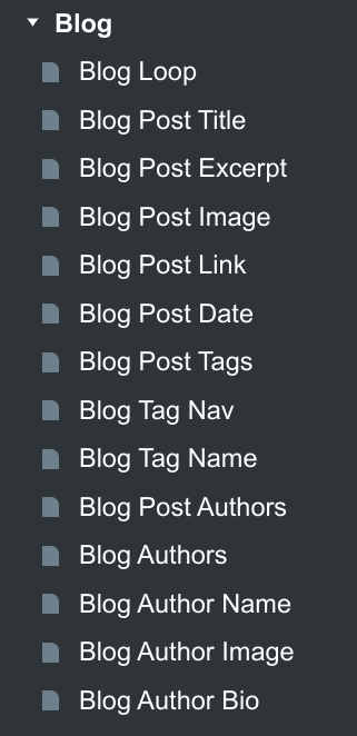 Blog Components