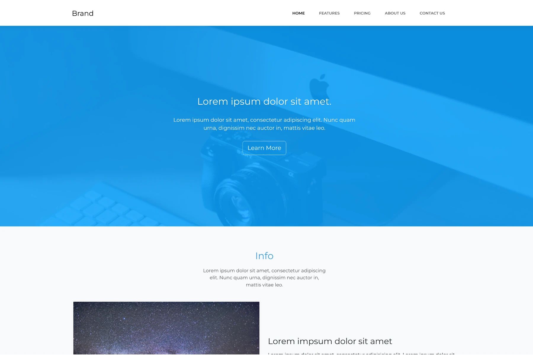 Landing Page