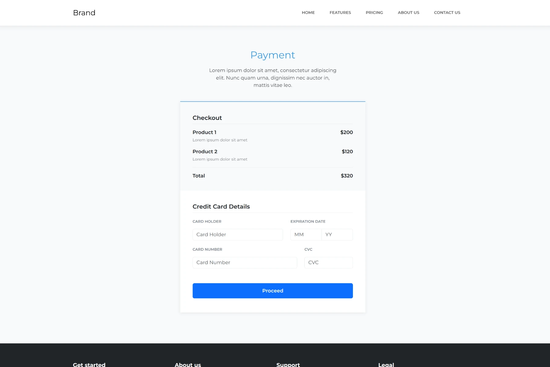 Payment Page